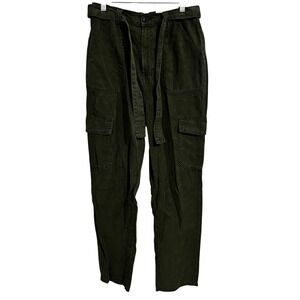 a.n.a Highest Rise Tapered Pant Green Cargo Style Women's Size 8 NWT